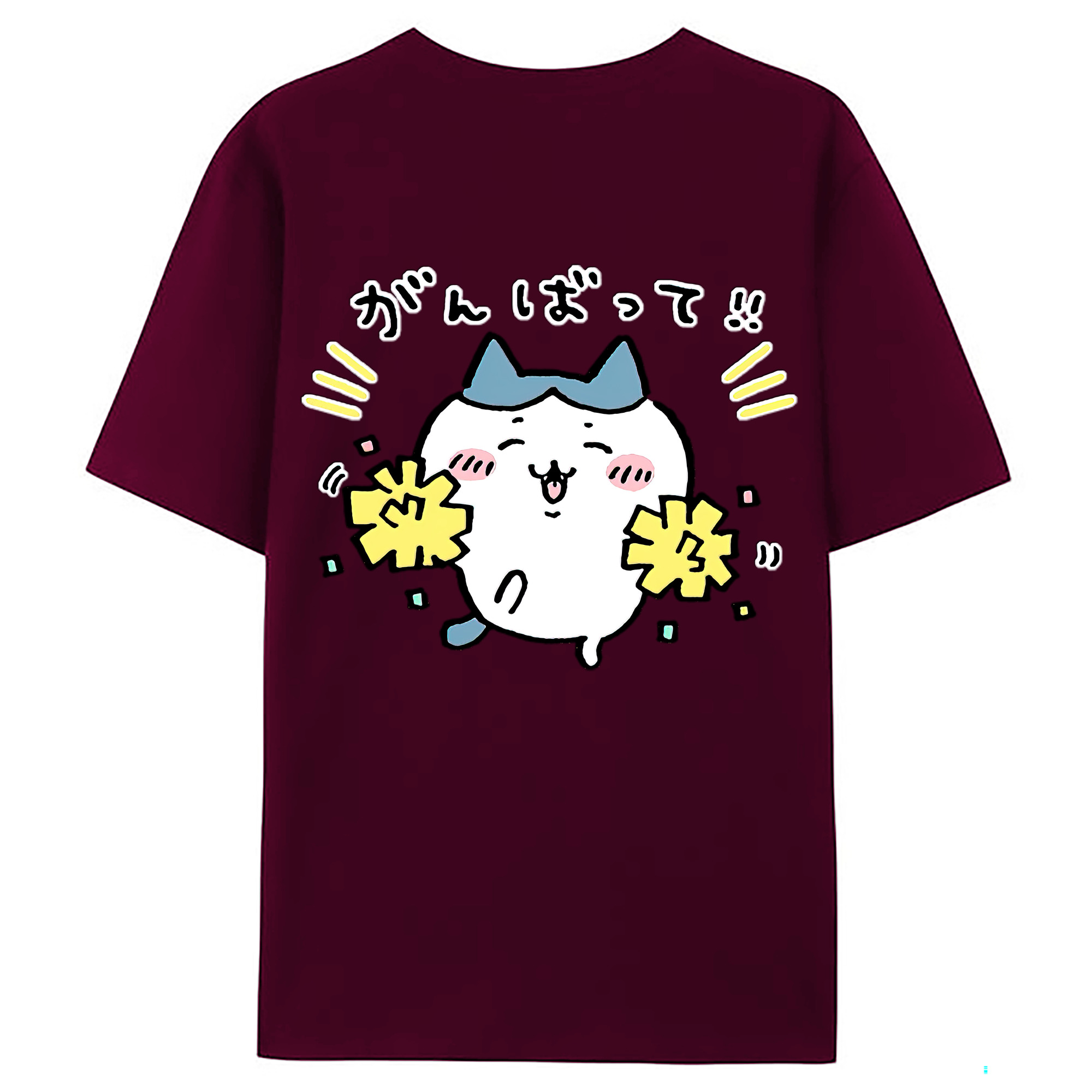 （画像用） ちいかわ ハチワレ Chii-kawa hachiware レディース半袖Tシャツ(バックプリント)